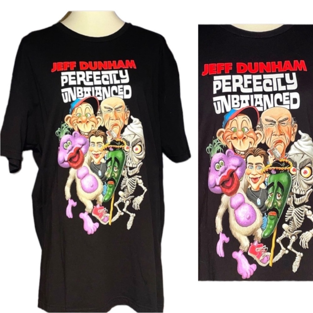 Jeff Dunham Perfectly Unbalanced Tour T-shirt EUC XXL